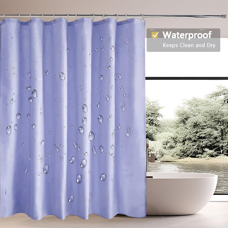 LLSCL Fabric Shower Curtain Liner with Magnets, Waterproof Hotel Quality, 72 x 72 Machine Washable - Image 3